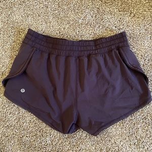 Lululemon size 6 eggplant colored shorts